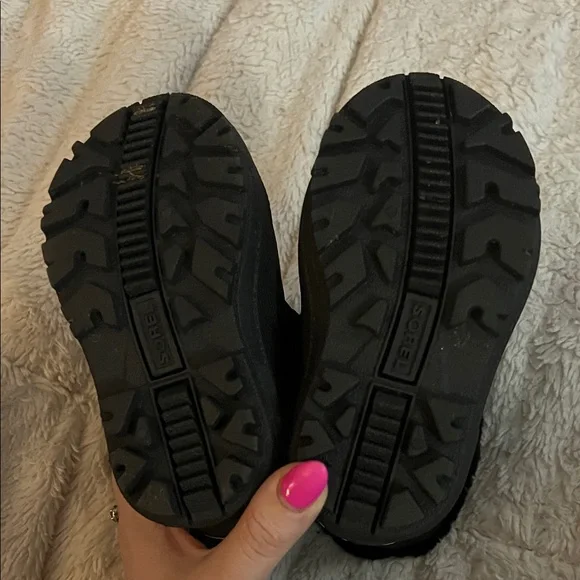 Sorel Black and Blue Kids' Boots with Yellow Accent - Picture 5 of 5